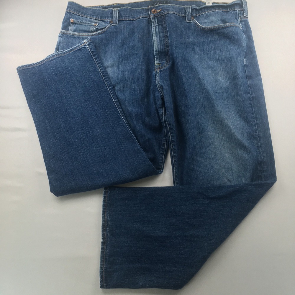 Lucky Brand 181 Relaxed Straight Jeans Mens 48x32 Blue Denim Stretch Pants